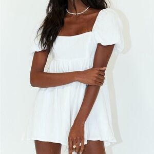 *BRAND NEW WITHOUT TAGS* Princess Polly Lorna Romper White Size 0